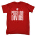 123t Men's Peace Love Diving Funny T-Shirt