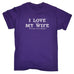 123t Men's I Love It When My Wife Lets Me Get A Word In Edgeways Funny T-Shirt